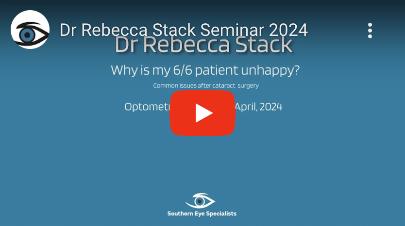 4S Video – Why is my 6/6 patient unhappy? – Dr Rebecca Stack